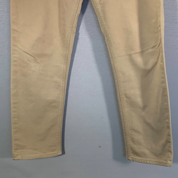 Banana Republic Pants Mens 31 The Traveler Slim Fit Tan Cotton Stretch Chino - Picture 3 of 10